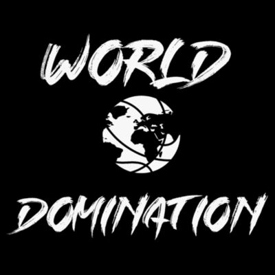 WORLD DOMINATION FRONT & BACK - PREMIUM MEN'S/UNISEX T-SHIRT - BLACK - 4PBZGQ Design