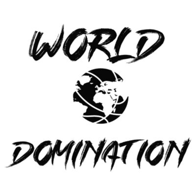 WORLD DOMINATION FRONT & BACK - PREMIUM WOMEN'S FITTED T-SHIRT - WHITE - UCWAF3 Design
