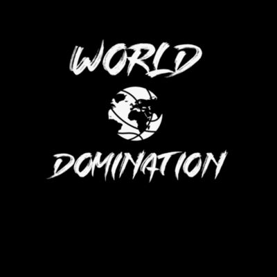 WORLD DOMINATION FRONT & BACK 2 - PREMIUM MEN'S/UNISEX T-SHIRT - BLACK Design