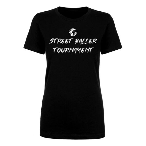 BRUSH STROKE LOGO - PREMIUM WOMEN'S FITTED T-SHIRT - BLACK - RQ9WBU Thumbnail