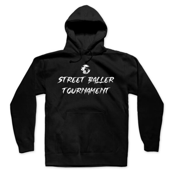 BRUSH STROKE LOGO - PREMIUM MEN'S/UNISEX PULLOVER HOODIE - BLACK - XT6YEP Thumbnail