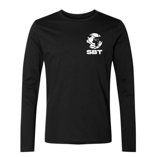 BALL LOGO LEFT CHEST - PREMIUM MEN'S/UNISEX LONG SLEEVE T-SHIRT - BLACK - PD7VSA Thumbnail