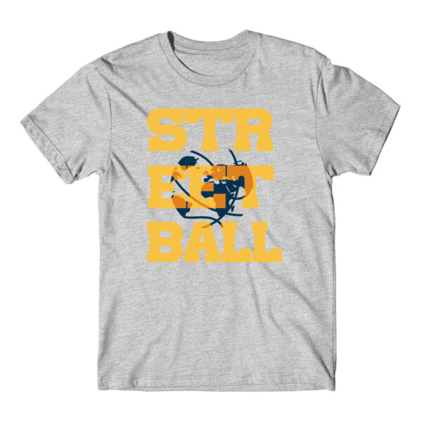 GLOBAL - PREMIUM MEN'S/UNISEX T-SHIRT GOLD/BLUE - LIGHT GREY HEATHER - HQ6MG2 Thumbnail